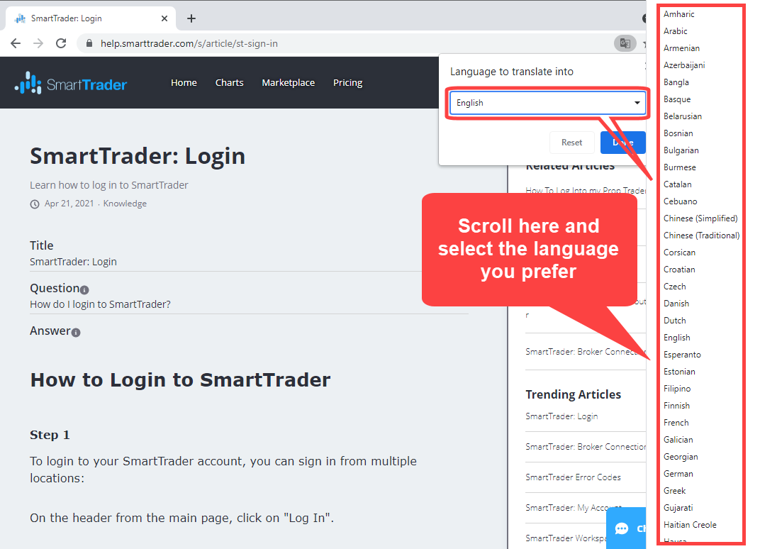 SmartTrader Help Center
