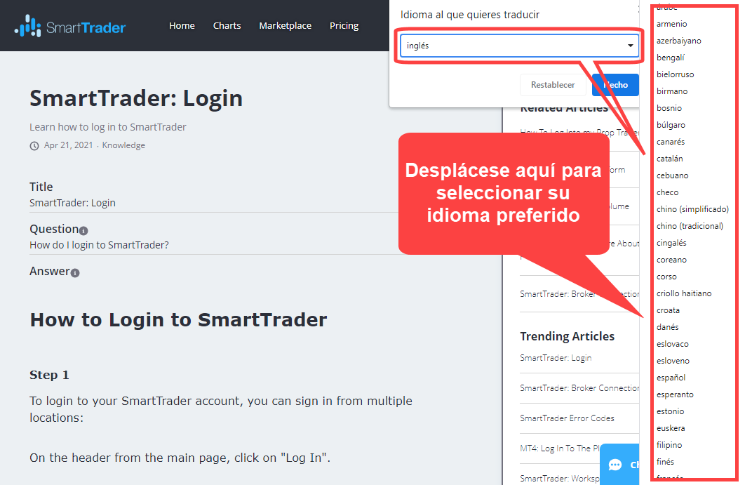 SmartTrader Help Center