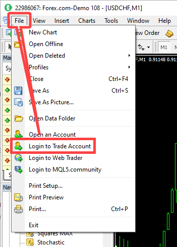 MT4: Log In To The Platform | SmartTrader Help Center